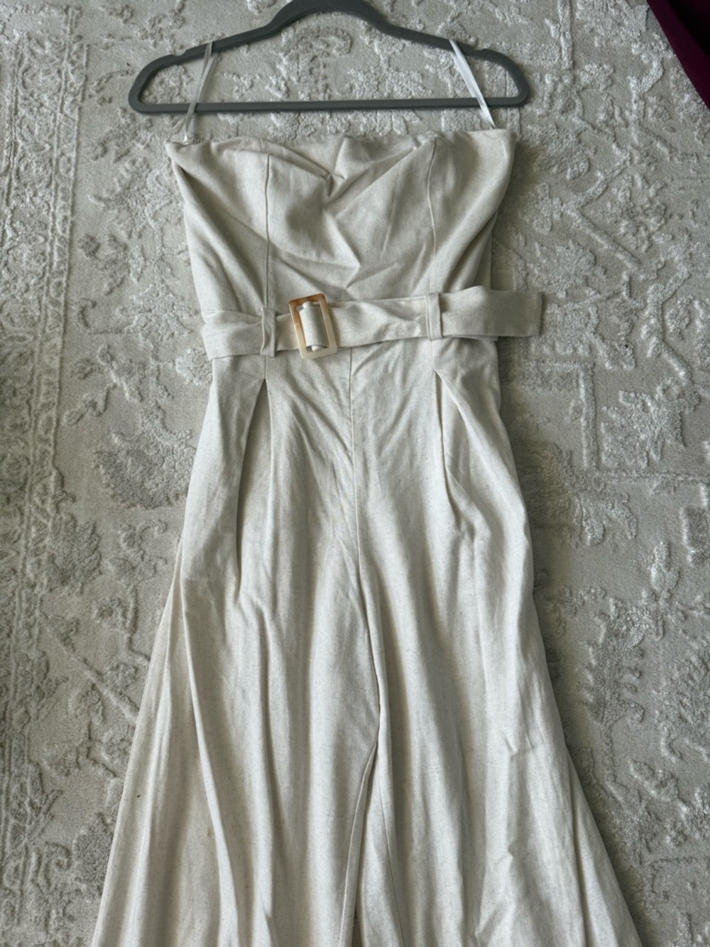 Monteau Strapless Linen Jumpsuit - Picture 4 of 9